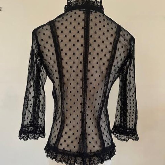 Vintage Betsey Johnson Lace Cardigan - Picture 6 of 7